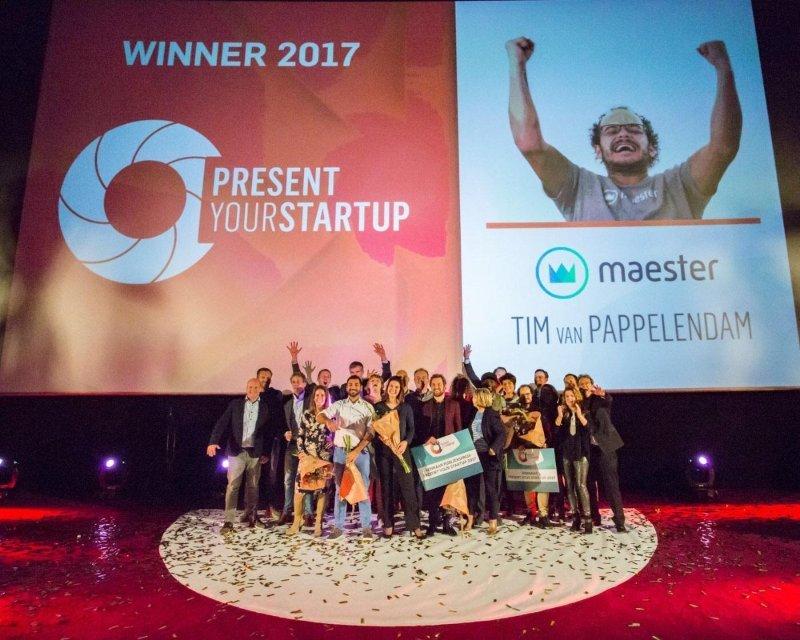 Present Your Startup 2017 winners: Maester, Tinkr and Stagefinder.nl